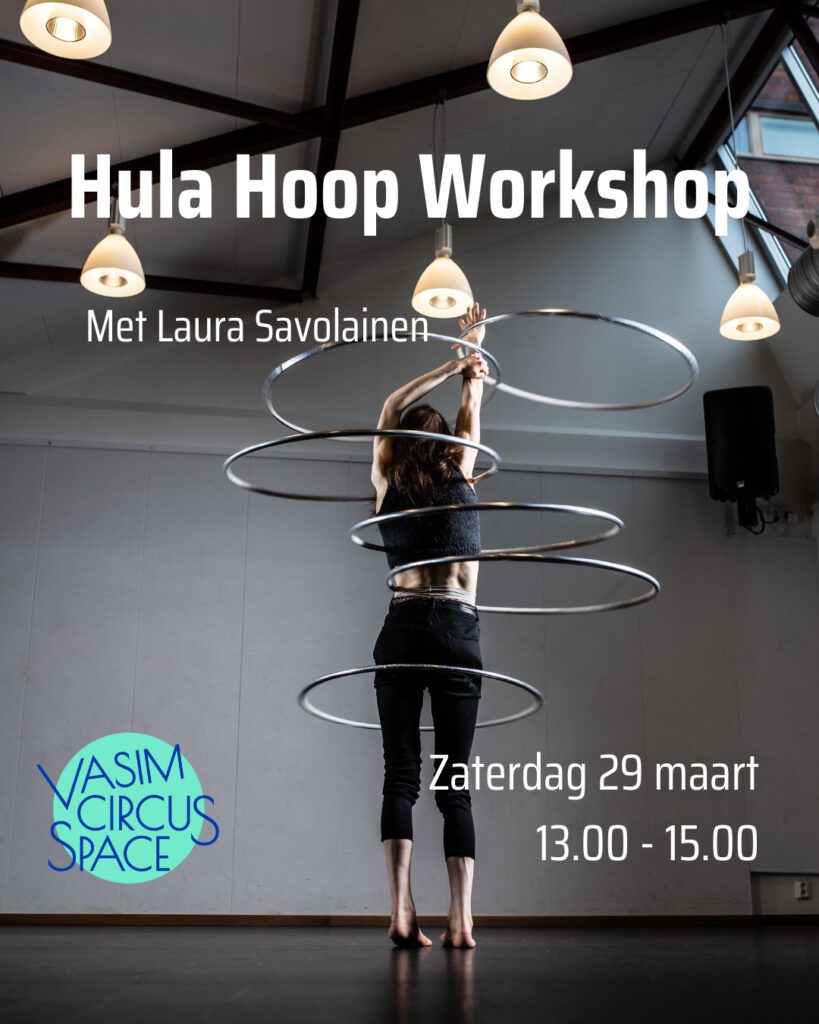 Laura Savolainen hula hoop workshop Vasim circus Space